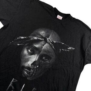 VTG Y2K Onix Tupac Shakur RIP Tee Mens HTF 4XL Black Graphic Streetwear USA Made